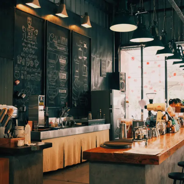 Không gian quán cà phê