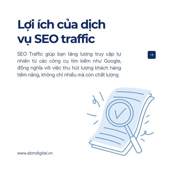 Lợi ích của dịch vụ SEO traffic